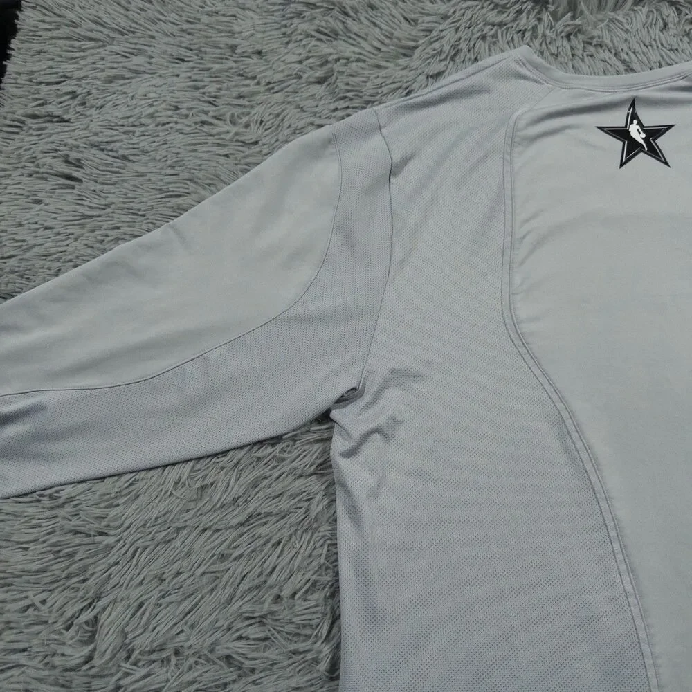 Jordan Shirt XXL Gray Black NBA 2018 All Star Game Warm Up Pullover Mens